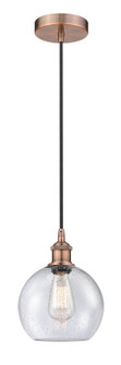 Edison One Light Mini Pendant in Antique Copper (405|6161PACG1248)