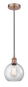 Edison One Light Mini Pendant in Antique Copper (405|6161PACG1228)