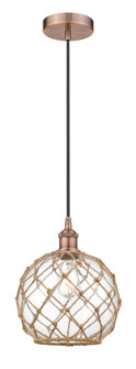 Edison One Light Mini Pendant in Antique Copper (405|6161PACG12210RB)