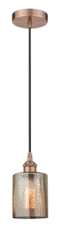 Edison One Light Mini Pendant in Antique Copper (405|6161PACG116)