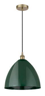 Edison One Light Mini Pendant in Antique Brass (405|6161PABMBD16GR)