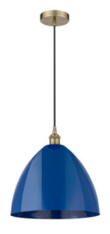 Edison One Light Mini Pendant in Antique Brass (405|6161PABMBD16BL)