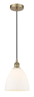 Edison One Light Mini Pendant in Antique Brass (405|6161PABGBD91)