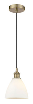 Edison One Light Mini Pendant in Antique Brass (405|6161PABGBD751)
