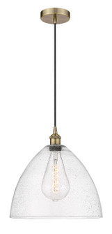 Edison One Light Pendant in Antique Brass (405|6161PABGBD164)