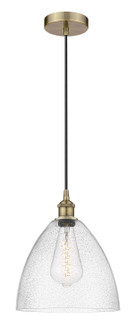 Edison One Light Mini Pendant in Antique Brass (405|6161PABGBD124)