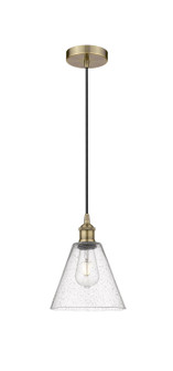 Downtown Urban One Light Pendant in Antique Brass (405|6161PABGBC84)