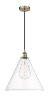 Edison One Light Mini Pendant in Antique Brass (405|6161PABGBC162)