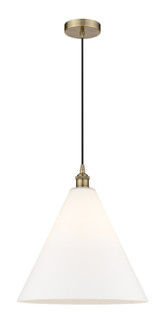 Edison One Light Pendant in Antique Brass (405|6161PABGBC161)