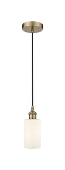 Edison One Light Mini Pendant in Antique Brass (405|6161PABG801)