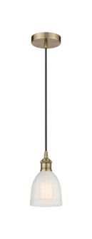 Edison One Light Mini Pendant in Antique Brass (405|6161PABG441)
