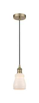 Edison One Light Mini Pendant in Antique Brass (405|6161PABG391)