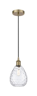 Edison One Light Mini Pendant in Antique Brass (405|6161PABG372)