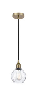 Edison One Light Mini Pendant in Antique Brass (405|6161PABG362)