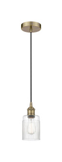 Edison One Light Mini Pendant in Antique Brass (405|6161PABG342)