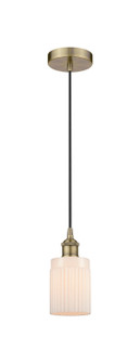 Edison One Light Mini Pendant in Antique Brass (405|6161PABG341)