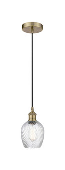 Edison One Light Mini Pendant in Antique Brass (405|6161PABG292)