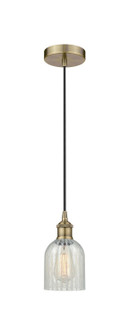 Edison One Light Mini Pendant in Antique Brass (405|6161PABG2511)