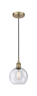 Edison One Light Mini Pendant in Antique Brass (405|6161PABG1248)