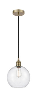 Edison One Light Mini Pendant in Antique Brass (405|6161PABG12410)