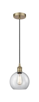 Edison One Light Mini Pendant in Antique Brass (405|6161PABG1228)