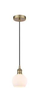 Edison One Light Mini Pendant in Antique Brass (405|6161PABG1216)