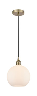 Edison One Light Mini Pendant in Antique Brass (405|6161PABG12110)