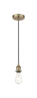 Edison One Light Mini Pendant in Antique Brass (405|6161PAB)