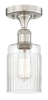 Edison One Light Semi-Flush Mount in Brushed Satin Nickel (405|6161FSNG342)