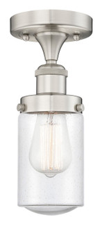Edison One Light Semi-Flush Mount in Brushed Satin Nickel (405|6161FSNG314)