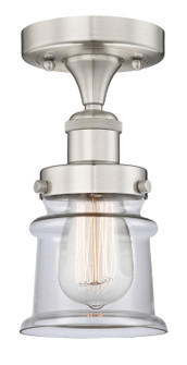 Edison One Light Semi-Flush Mount in Brushed Satin Nickel (405|6161FSNG182S)