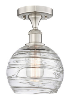Edison One Light Semi-Flush Mount in Brushed Satin Nickel (405|6161FSNG12138)