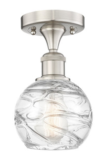 Edison One Light Semi-Flush Mount in Brushed Satin Nickel (405|6161FSNG12136)