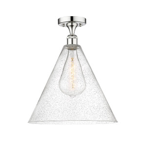 Edison One Light Semi-Flush Mount in Polished Chrome (405|6161FPCGBC164)