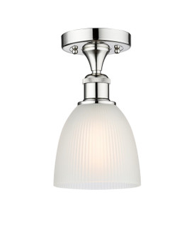 Edison One Light Semi-Flush Mount in Polished Chrome (405|6161FPCG381)