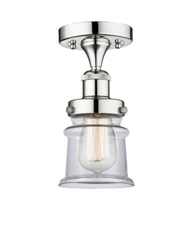 Edison One Light Semi-Flush Mount in Polished Chrome (405|6161FPCG182S)