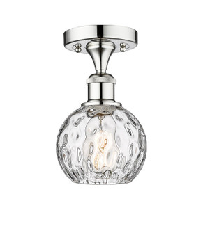 Edison One Light Semi-Flush Mount in Polished Chrome (405|6161FPCG12156)