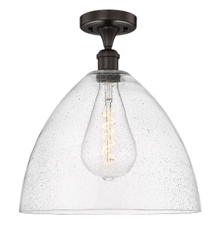 Edison One Light Semi-Flush Mount in Oil Rubbed Bronze (405|6161FOBGBD164)