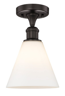 Edison One Light Semi-Flush Mount in Oil Rubbed Bronze (405|6161FOBGBC81)