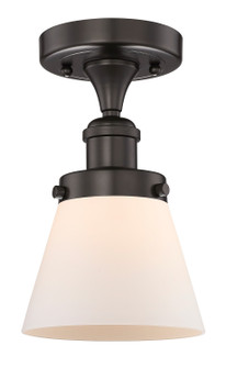 Edison One Light Semi-Flush Mount in Oil Rubbed Bronze (405|6161FOBG61)