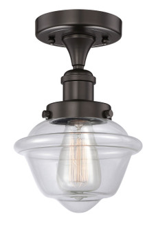 Edison One Light Semi-Flush Mount in Oil Rubbed Bronze (405|6161FOBG532)