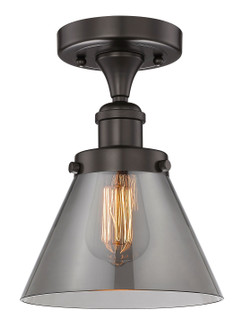 Edison One Light Semi-Flush Mount in Oil Rubbed Bronze (405|6161FOBG43)