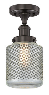 Edison One Light Semi-Flush Mount in Oil Rubbed Bronze (405|6161FOBG262)