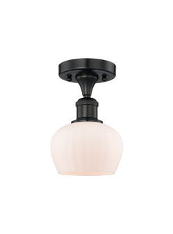 Edison One Light Semi-Flush Mount in Matte Black (405|6161FBKG91)