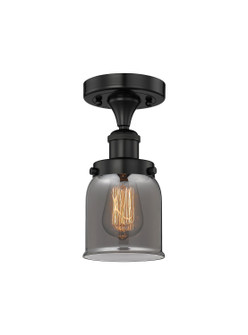 Edison One Light Semi-Flush Mount in Matte Black (405|6161FBKG53)