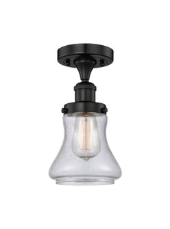 Edison One Light Semi-Flush Mount in Matte Black (405|6161FBKG194)