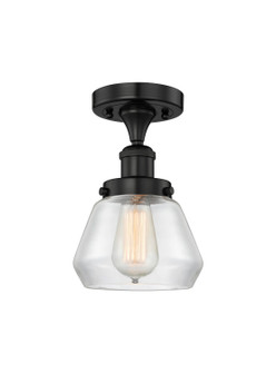 Edison One Light Semi-Flush Mount in Matte Black (405|6161FBKG172)