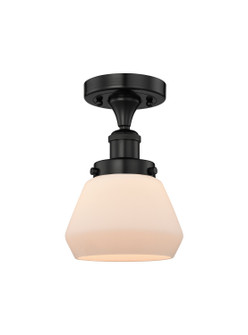 Edison One Light Semi-Flush Mount in Matte Black (405|6161FBKG171)