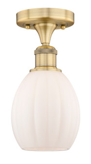 Edison One Light Semi-Flush Mount in Brushed Brass (405|6161FBBG81)