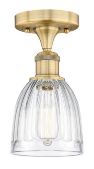 Edison One Light Semi-Flush Mount in Brushed Brass (405|6161FBBG442)